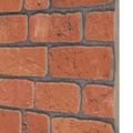 vidaXL Nástenné panely 10 ks 100 x 50 cm Tehlová EPS pena