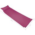 vidaXL Nafukovací matrac s vankúšom ružový 66x200 cm