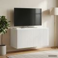 vidaXL Nástenná TV skrinka Biela 59,5 x 31 x 30 cm Kompozitné drevo