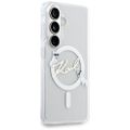 Puzdro Karl Lagerfeld IML KC Script MagSafe pre Samsung Galaxy S26 transparentné