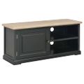 vidaXL TV stolík čierny 90x30x40 cm drevený