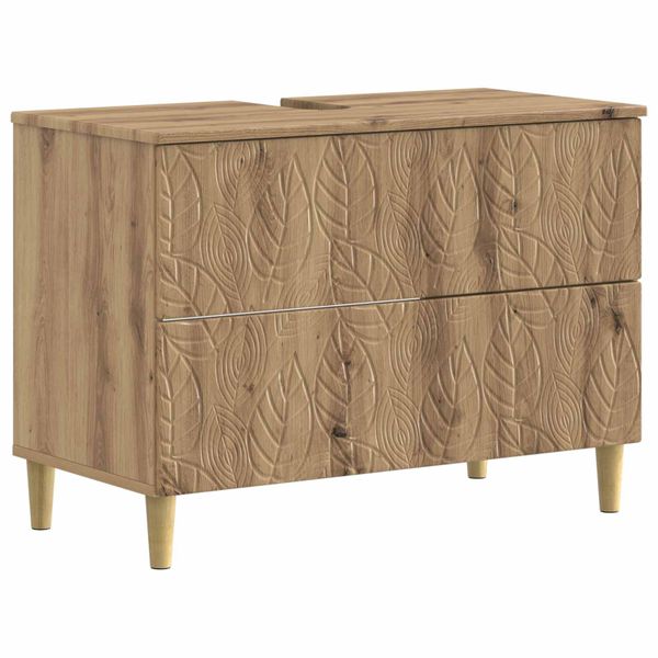 vidaXL Kúpeľňová skrinka pod umývadlo DELFT Dub artisan