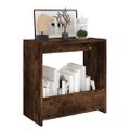 vidaXL Bočný stolík dymový dub 50x26x50 cm spracované drevo