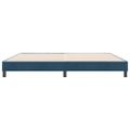 vidaXL Posteľný rám boxsping bez matracom tmavomodrý 180x210 cm zamat