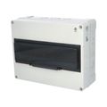 Rozvádzač FlatBOX 5916 IP65, 16mod., na omietku, priehľ. dvere, 270x340x138mm