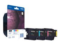 Žltá, azúrová, purpurová - originálna - blister - atramentová cartridge - pre Brother DCP-J525W, DCP-J725DW, DCP-J925DW; MyMio MFC-J825N