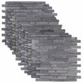 vidaXL Mozaikové dlaždice Sivá 30 x 30 cm Mramor