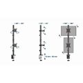 GEMBIRD MA-D2-02, Držiak na 2 monitory, 17"-32"