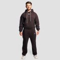 Mikina Aura Hoodie Tee Brown - GymBeam, veľkosť XXXL, 95% bavlna, 5% elastan