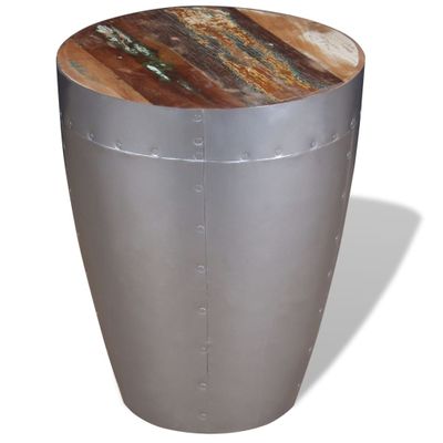 vidaXL Stolička, letecký štýl, recyklovaný masív