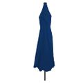 vidaXL Záhradný slnečník 395 x 395 x 245 cm Polyester Okrúhly Azurblue
