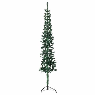 vidaXL Umelý vianočný polovičný stromček s podstavcom zelený 150 cm