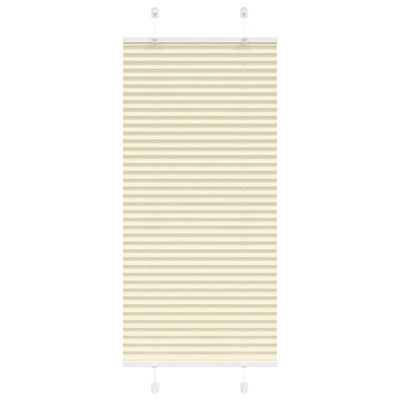 vidaXL plisovaná roleta krémová 65x100 cm Šírka látky 64,4 cm
