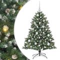 vidaXL Umelý vianočný stromček Zelená 120 cm PVC, plast a oceľ