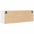 vidaXL Nástenná skrinka biela 100x30x35 cm masívna borovica