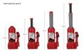 Hydraulický fľašový zdvihák SX BOTTLE JACK 6T - Poškodený obal SIXTOL