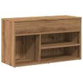 vidaXL Lavica na topánky dub artisan 80x30x45 cm kompozitné drevo