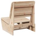 VidaXL záhradné stoličky 2 ks 60x64x70,5 cm masívne drevo borovica