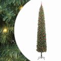 vidaXL Umelý vianočný stromček Zelená 270 cm PVC, oceľ a plast