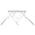 vidaXL Strieška Bimini s 3 oblúkmi a sieť. stenami 183x(154-167)x137cm