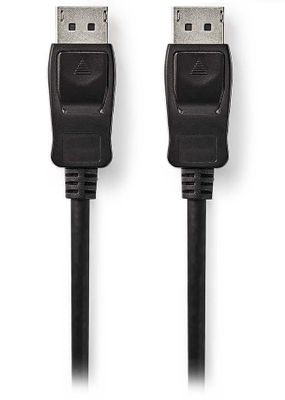 NEDIS kábel DisplayPort / zástrčka DisplayPort - zástrčka DisplayPort / 4K / čierna / blistr / 2m Kábel, propojovací, DisplaPort 1.2, 2m, čierna