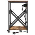 vidaXL Nočný stolík 2 ks Dymová dub 41 x 31 x 51 cm Kompozitné drevo