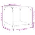 vidaXL Konferenčné stolíky priehľ. sklenená doska 2 ks 40x40x40cm oceľ