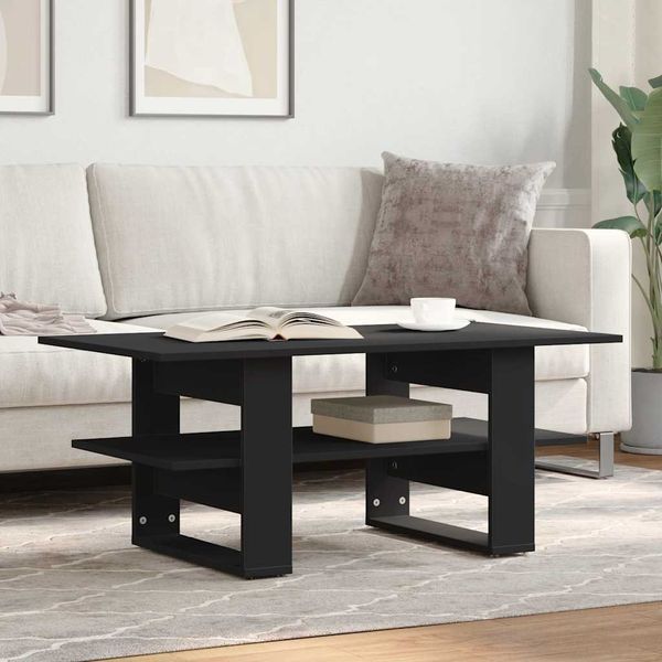 vidaXL Konferenčný stolík čierny 102x55x42 cm kompozitné drevo