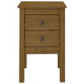 vidaXL Nočné stolíky 2 ks medovohnedé 40x35x61,5 cm borovicový masív
