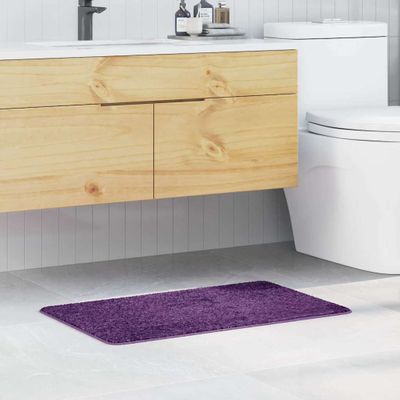 vidaXL Protišmyková kúpeľňová podložka Fialová 50 x 80 cm PP