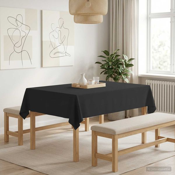 vidaXL Uterák na stôl Obdĺžnikový Tmavosivá 110 x 140 cm Polyester