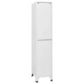 vidaXL Oceľová šatňová skrinka s 3 priehradkami, 38x45x180 cm