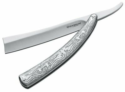 Magnum 01LG242 Fleet Street Razor zberateľský nôž v tvare britvy 12,3 cm, celooceľový