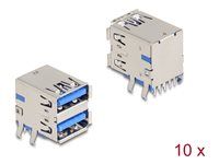 USB 5 Gbps Type-A female double row 18 p