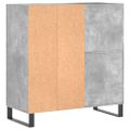 vidaXL Skrinka na platne betónovosivá 84,5x38x48 cm kompozitné drevo