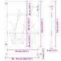vidaXL Záhradná brána Čierna 85 x 150 cm Povrchovo upravená oceľ