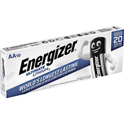 Energizer Ultimate Lithium L91 AA DP10 lítiové tužkové batérie 10ks 7638900343526