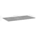 vidaXL Prídavné police 8 ks, betónovo sivé 80x40x1,5 cm, drevotrieska