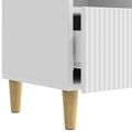 vidaXL TV skrinka 102 x 34,5 x 50 cm Biela s vysokým leskom