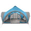 vidaXL Tipi stan so strechou Modrá Pre 6 osôb Polyester a oceľ