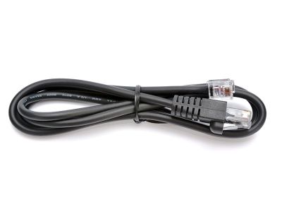 Kábel RJ12 9-12V pre pokladničnú zásuvku a tlačiareň/pokladňu, 1,1 m, čierny