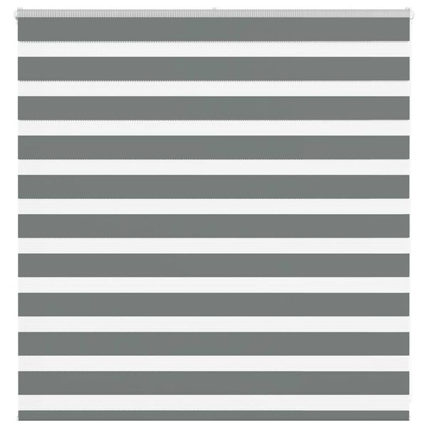 vidaXL Zebra roleta tmavošedá 140x100 cm šírka látky 135,9cm polyester