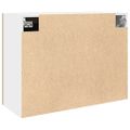 vidaXL Závesná sklenená skrinka “Lyon” Artisan Dub 80x31x60 cm Drevo