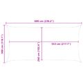 vidaXL Slnečná plachta Žltá a biela 6 x 3 m 100% polyester Oxford