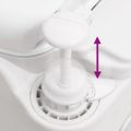 vidaXL Integrované kempingové WC biele 24+17 l HDPE a smalt