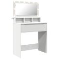 vidaXL Toaletné stolíky do spálne Biela 80 x 39,6 x 135 cm