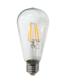 Dekoračná LED žiarovka FILAMENT 4W 480lm ST64 E27 teplá biela Trixline