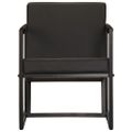 vidaXL Kreslo z pravej kože čierne