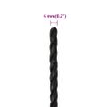 vidaXL Pracovné lano čierne 6 mm 250 m polypropylén
