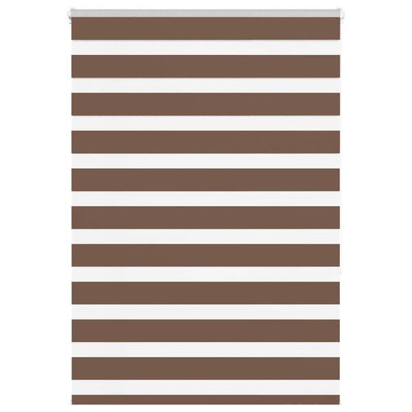 vidaXL Zebra roleta hnedá 100x150 cm šírka látky 95,9 cm polyester